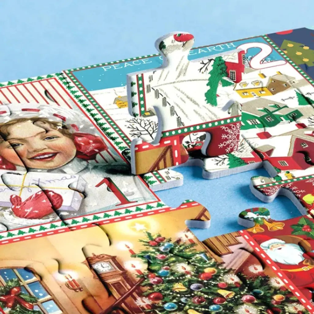 Merry Jigsaw Advent Calendar Puzzle My Store