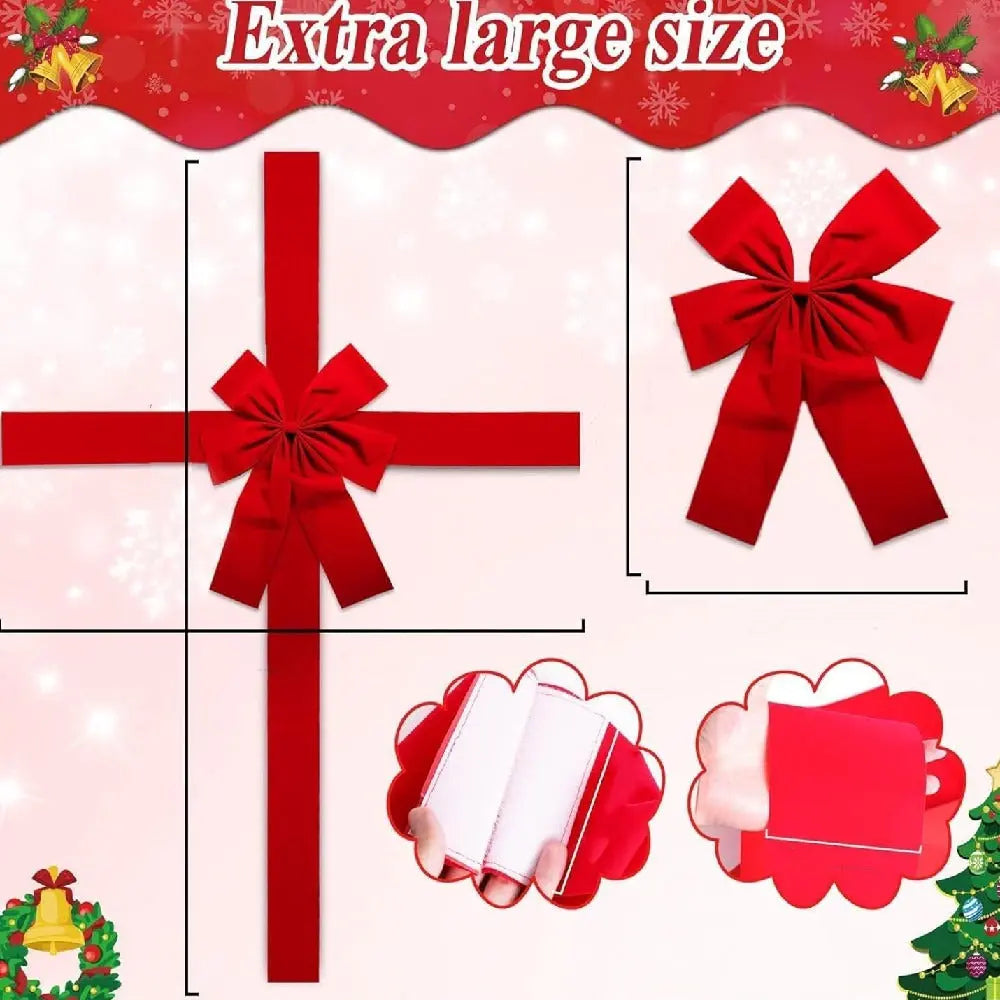 Christmas Door Hanging Bow Ribbon My Store