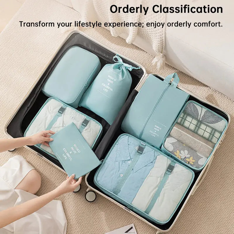 7PCS Packing Cubes for Suitcase – Travel Organizer & Storage Bag Set, Luggage Essentials eprolo