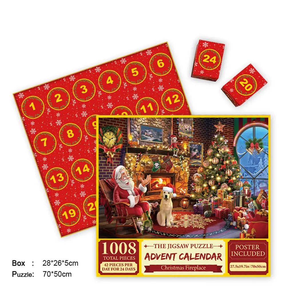 Merry Jigsaw Advent Calendar Puzzle My Store