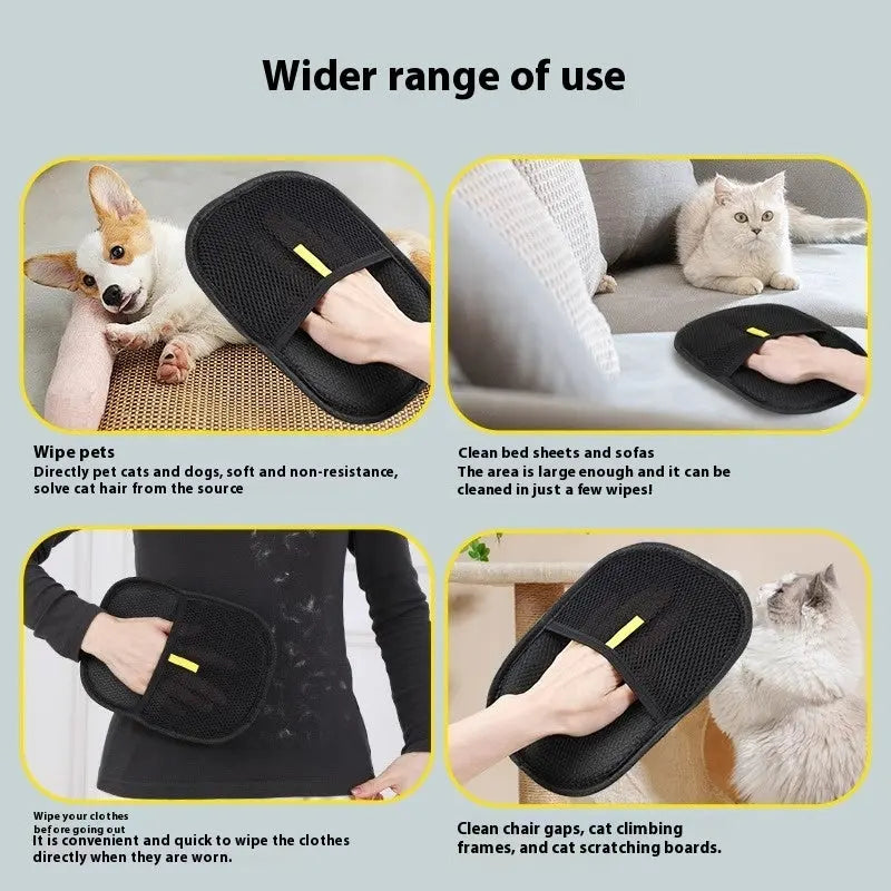 Pet Grooming Glove – Gentle Deshedding Mitt for Dogs & Cats, All Fur Lengths My Store