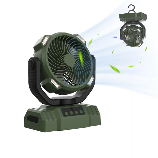 Outdoor Household Power Bank LED Light Camping Fan MyStore