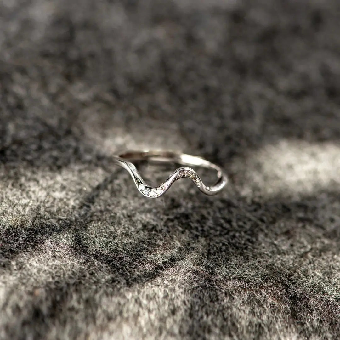 Water Wave Silver Ring in Fashion Design My Store