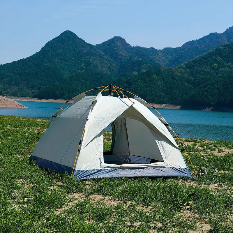 Automatic Pop Up Camping Tent 3-4 Person, Instant Setup Waterproof UV Protection Sun Shelter for Beach Fishing Outdoor eprolo