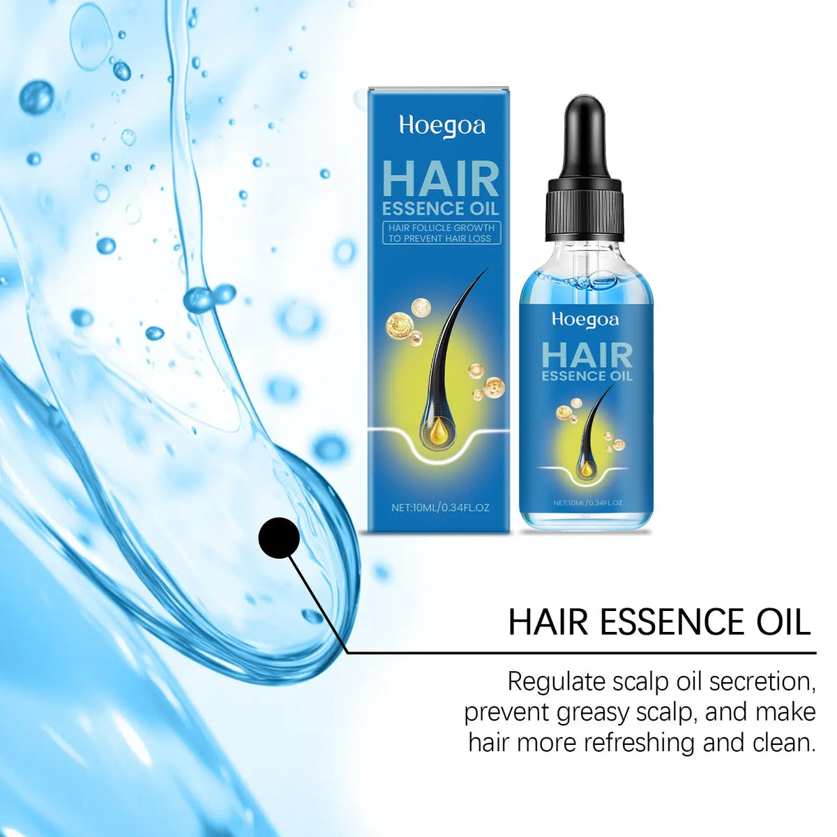 Hoegoa Hair Care Serum, Gently Moisturizes And Hydrates Smooth, Soft And Luminous Hair Treatment For Frizz eprolo