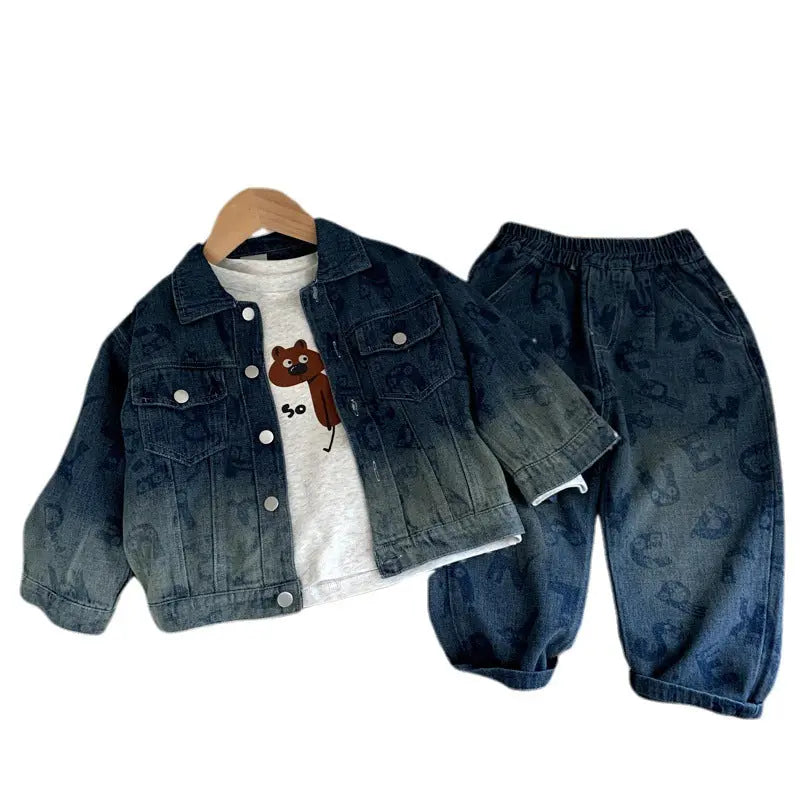 Cowboy two-piece set for boys in spring and autumn styles eprolo