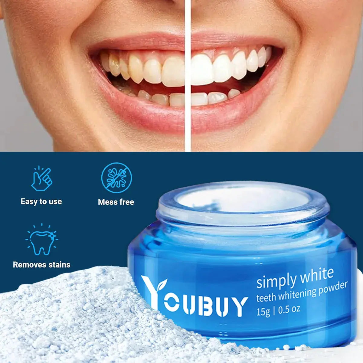 YOUBUY Teeth Whitening Brightening Powder My Store