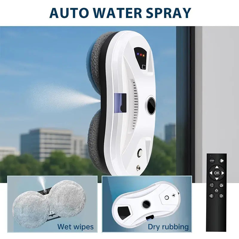 5600Pa Smart Window Cleaning Robot, Ultra-Thin Auto Glass Cleaner with Remote for Home & Office eprolo