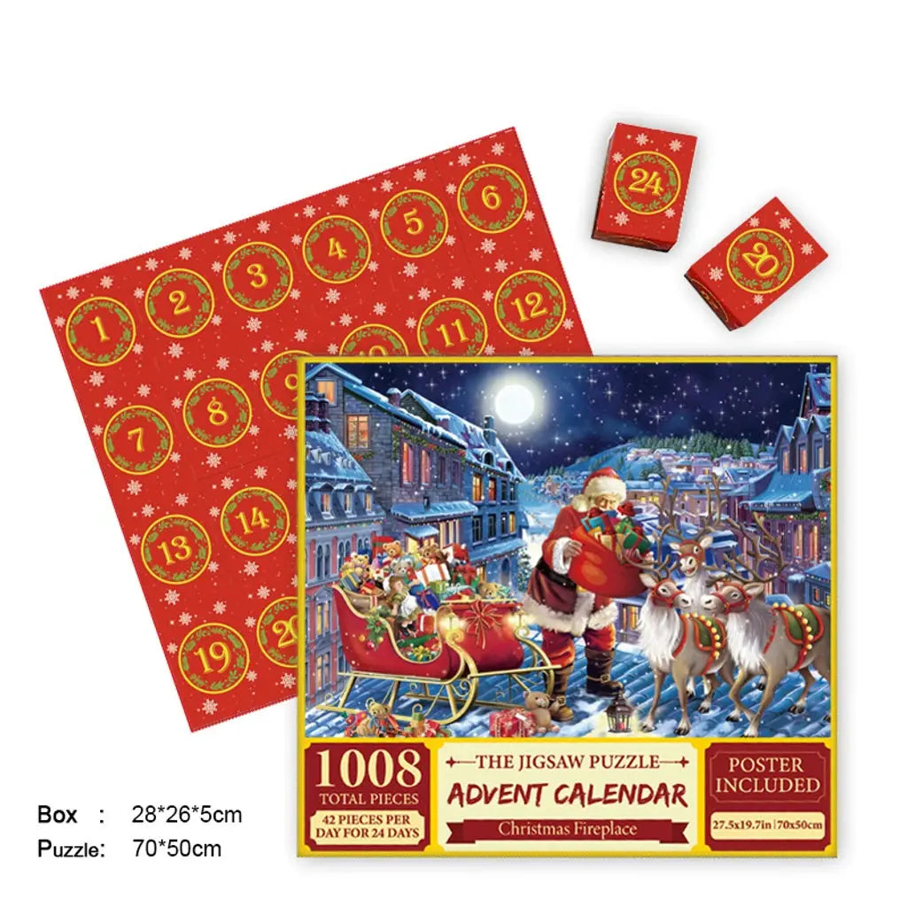 Merry Jigsaw Advent Calendar Puzzle My Store