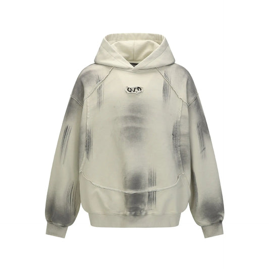 Hairy edge washed and spray dyed hoodie eprolo
