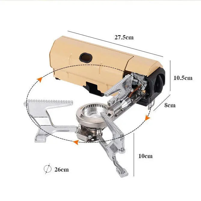 Folding Card Stove Outdoor Camping Picnic Gas Stove Portable Hotpot Stove Tea Cooker eprolo