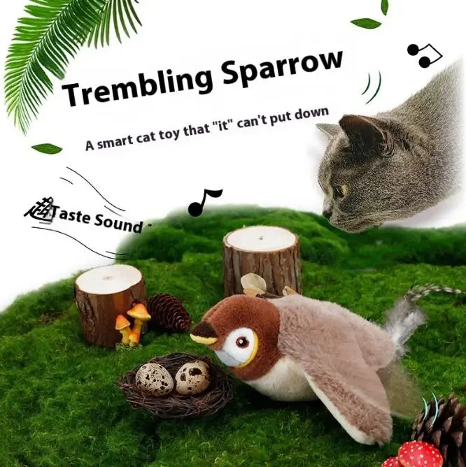 Flapping Bird Cat  Toy MyStore