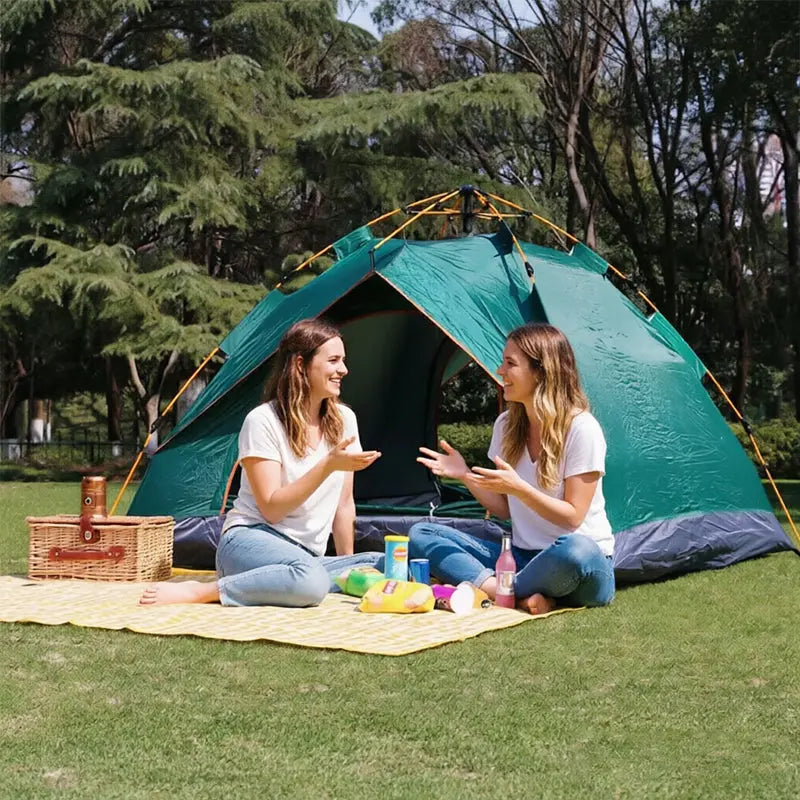 Automatic Pop Up Camping Tent 3-4 Person, Instant Setup Waterproof UV Protection Sun Shelter for Beach Fishing Outdoor eprolo