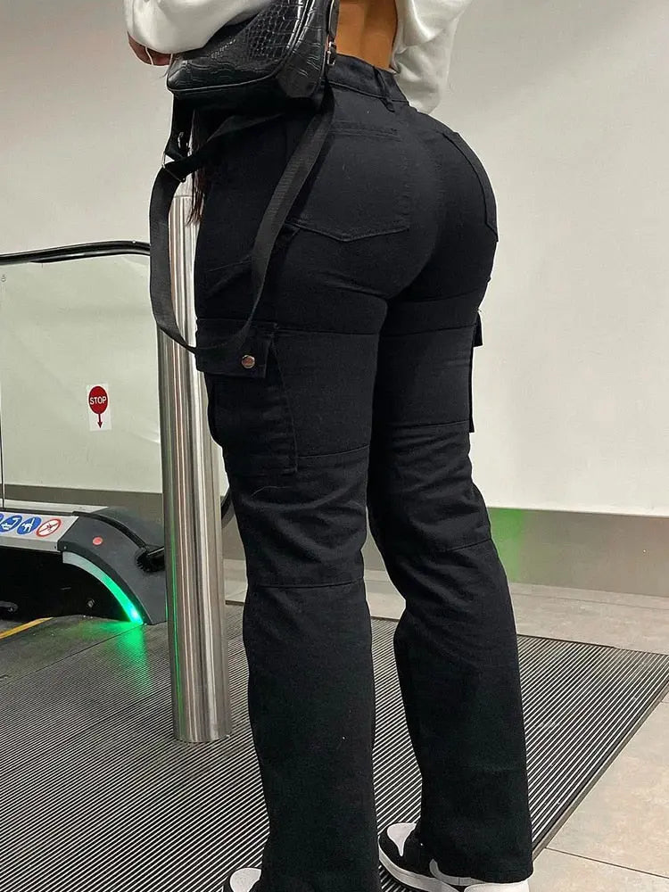 High Waist Cargo Pants Stylish My Store