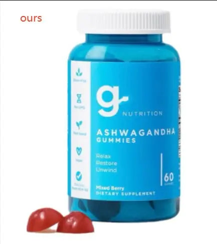 Ashwagandha Stress Relief Gummies with Vitamin C, D & A – 60 Count Daily Wellness My Store