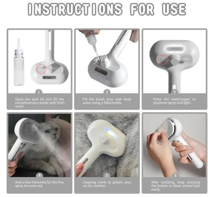 Pet Hair Spray Brush My Store