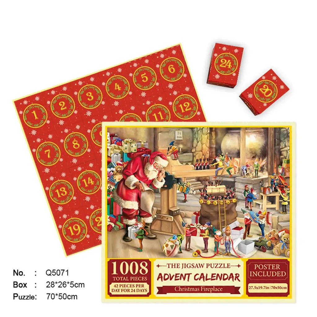 Merry Jigsaw Advent Calendar Puzzle My Store