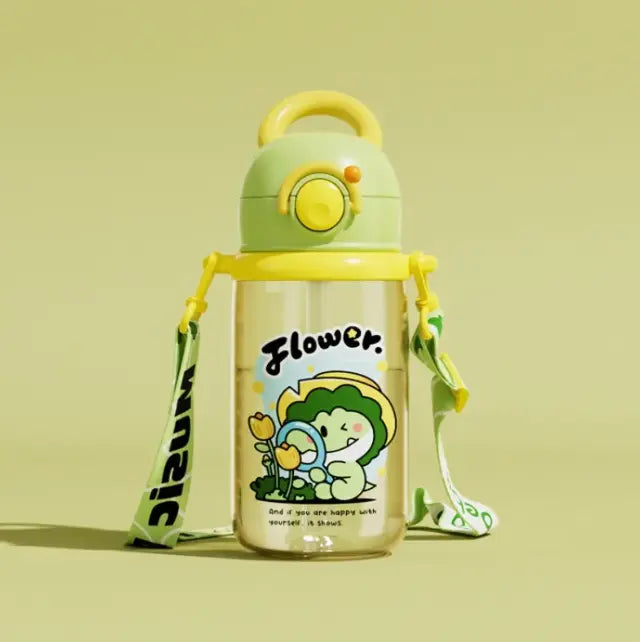 Children's Whale Cartoon Diving Fountain Water Bottle - Tritan Leakproof Sippy Cup (Various Sizes & Colors) My Store
