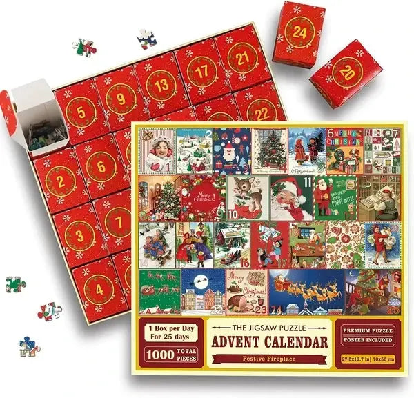Merry Jigsaw Advent Calendar Puzzle My Store