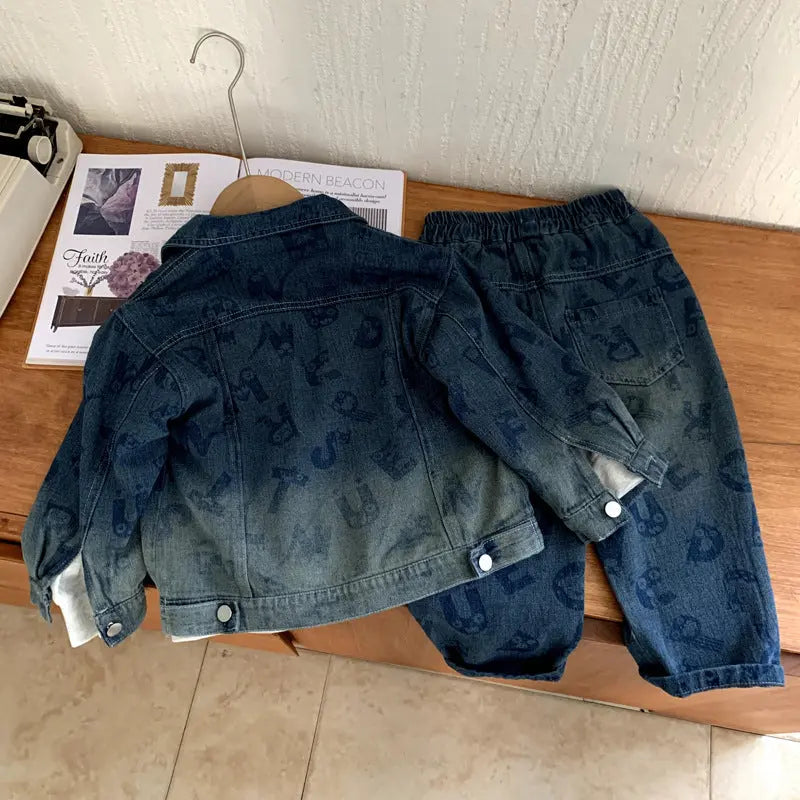 Cowboy two-piece set for boys in spring and autumn styles eprolo