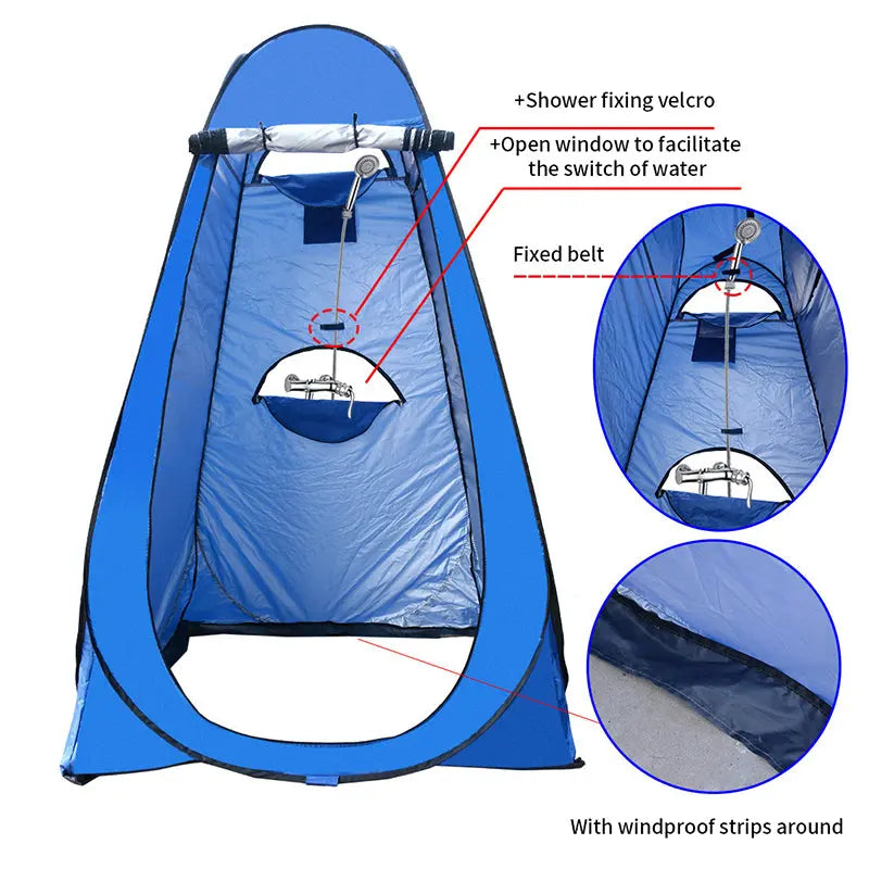 Portable Outdoor Camping Tent Shower Tent Simple Bath Cover Changing Fitting Room Tent Mobile Toilet Fishing Photography Tent eprolo