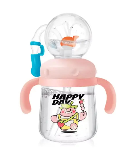 Children's Whale Cartoon Diving Fountain Water Bottle - Tritan Leakproof Sippy Cup (Various Sizes & Colors) My Store
