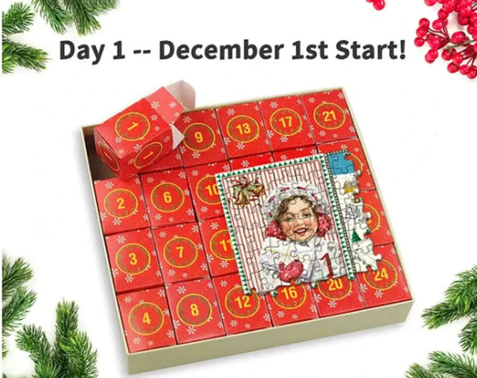 Merry Jigsaw Advent Calendar Puzzle My Store