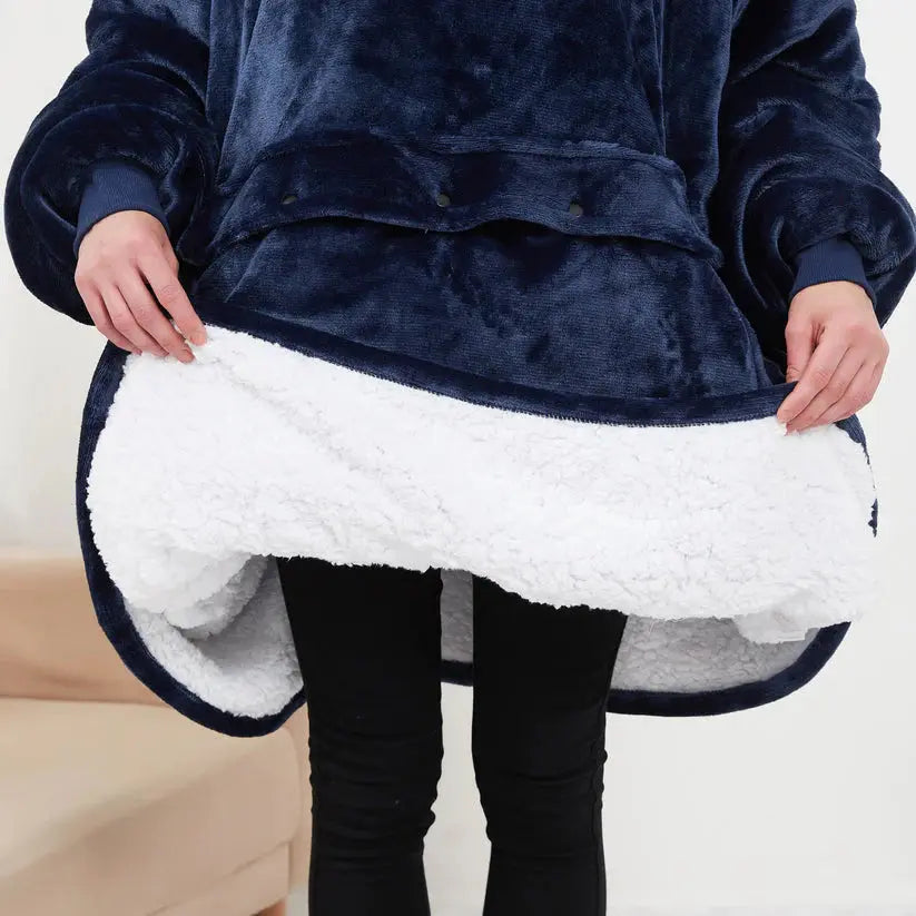 Heated Hoodie Blanket – Wearable Electric Plush Blanket with Adjustable Heat & Pockets My Store