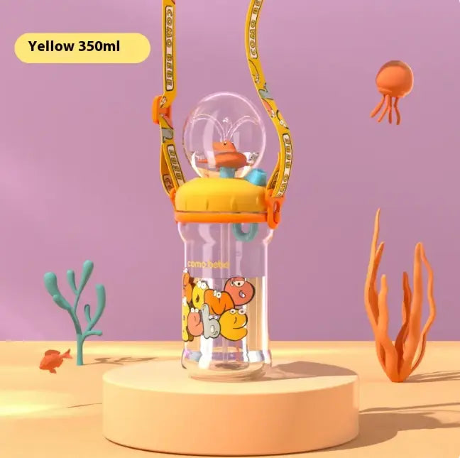 Children's Whale Cartoon Diving Fountain Water Bottle - Tritan Leakproof Sippy Cup (Various Sizes & Colors) My Store