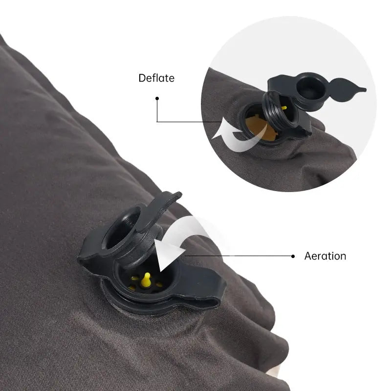 Outdoor 3D Sponge Pillow Automatic Inflatable Pillow Camping Tent Air Cushion Pillow Travel Portable Cervical Neck Pillow eprolo