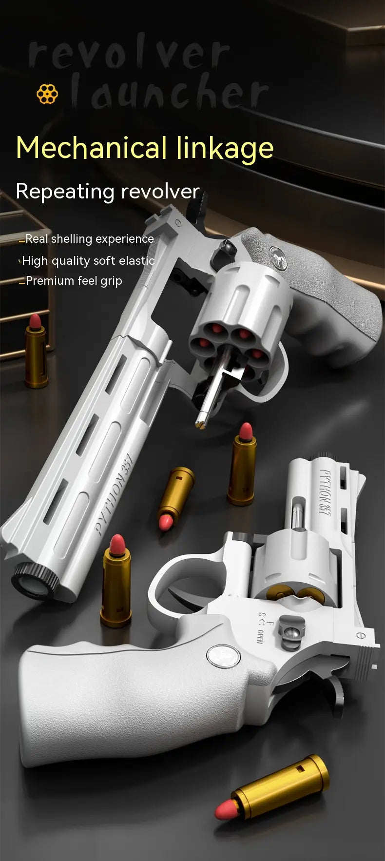 Children's Left-Wheel Soft Bullet Toy Pistol MyStore