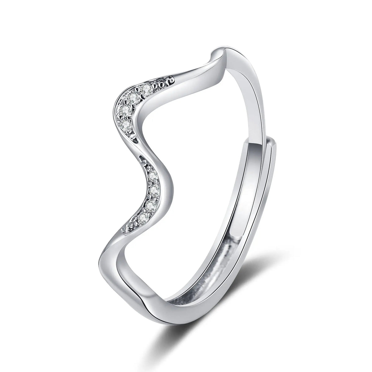 Water Wave Silver Ring in Fashion Design My Store
