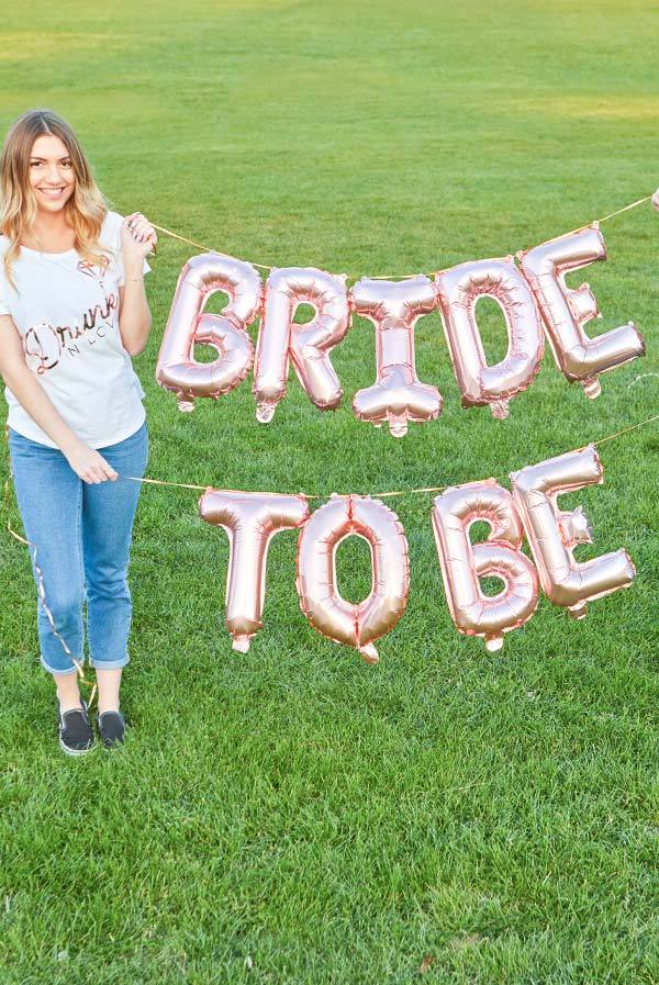 Lets Flamingle Rose Gold 16" Balloon Banner | Multiple phrases! MyStore