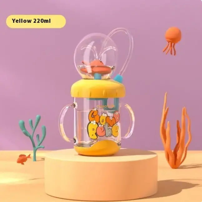 Children's Whale Cartoon Diving Fountain Water Bottle - Tritan Leakproof Sippy Cup (Various Sizes & Colors) My Store