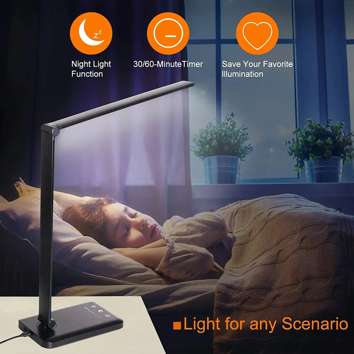 5 Lighting Mode LED Desk Lamp + Wireless Phone Charger MyStore