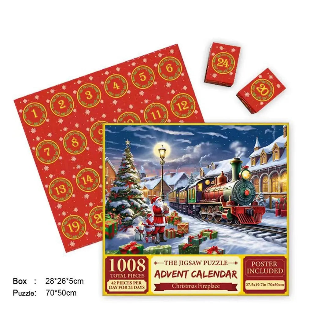 Merry Jigsaw Advent Calendar Puzzle My Store