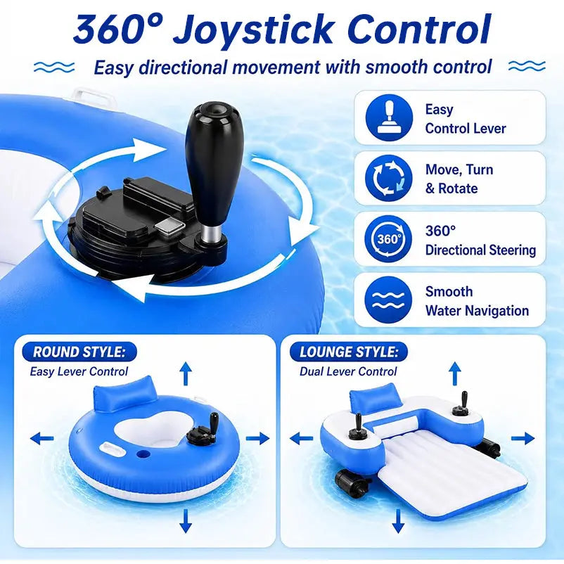 PowerFloat – Electric Propeller Inflatable Lounge Chair, Hands-Free Pool & Lake Cruiser eprolo