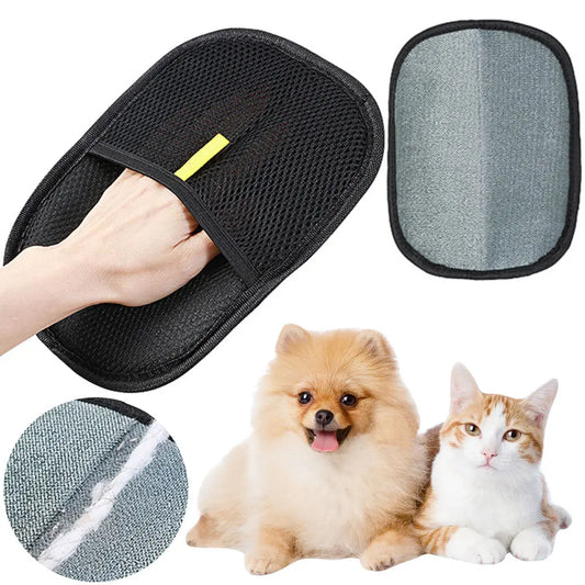 Pet Grooming Glove – Gentle Deshedding Mitt for Dogs & Cats, All Fur Lengths My Store