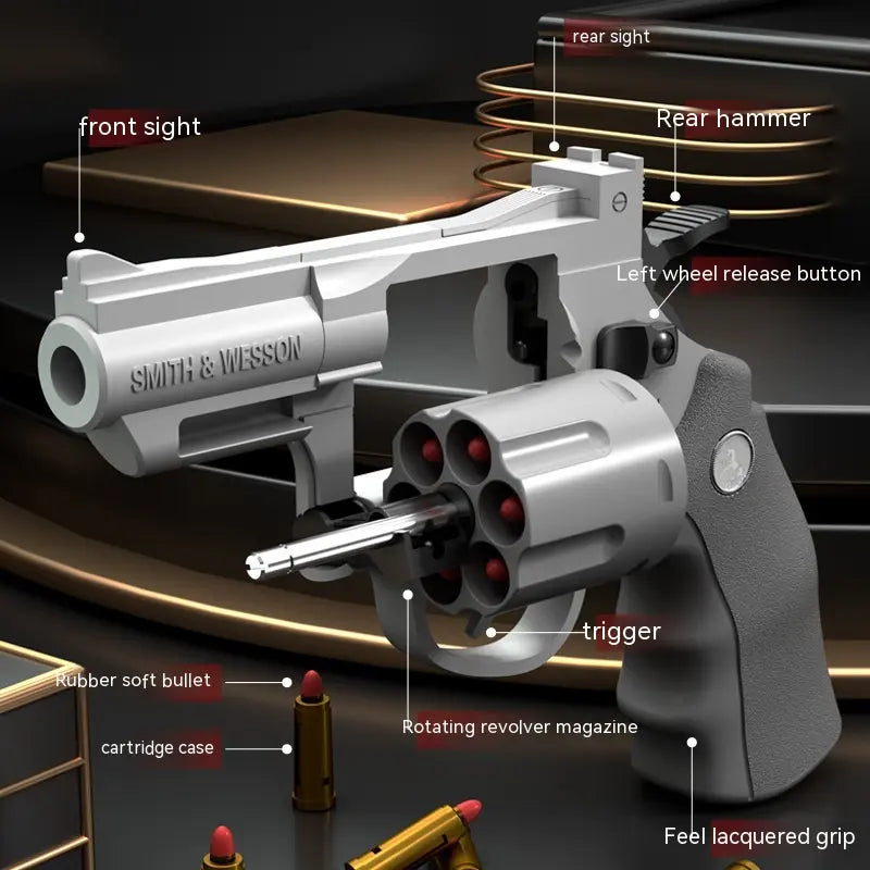 Children's Left-Wheel Soft Bullet Toy Pistol MyStore