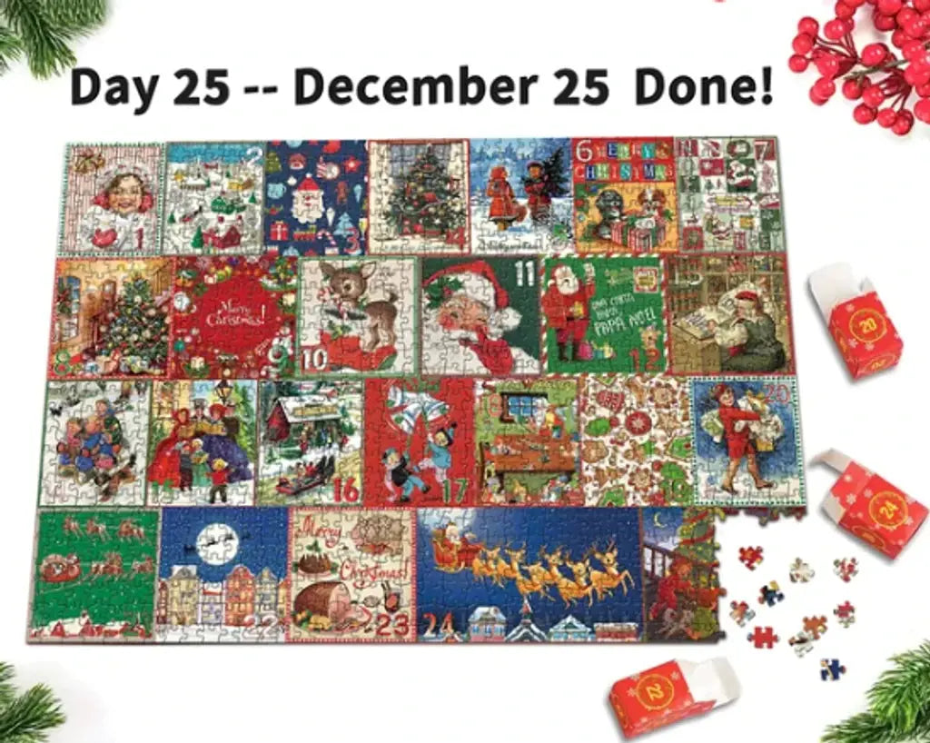 Merry Jigsaw Advent Calendar Puzzle My Store