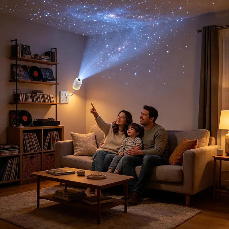 5D Holographic Galaxy & Ocean Projector – Smart LED Night Light with 24 Films for Bedroom & Party Décor eprolo
