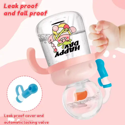 Children's Whale Cartoon Diving Fountain Water Bottle - Tritan Leakproof Sippy Cup (Various Sizes & Colors) My Store