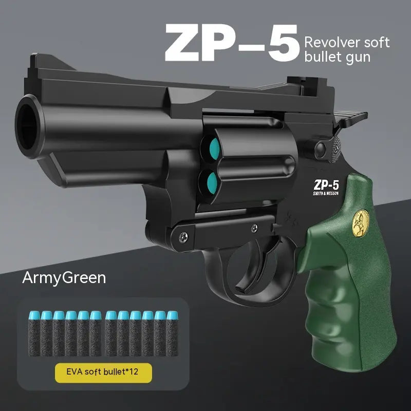 Children's Left-Wheel Soft Bullet Toy Pistol MyStore