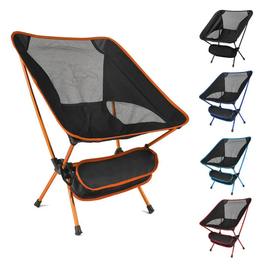 Travel Ultralight Folding Chair Superhard High Load Outdoor Camping Chair Portable Beach Hiking Picnic Seat Fishing Tools Chair eprolo