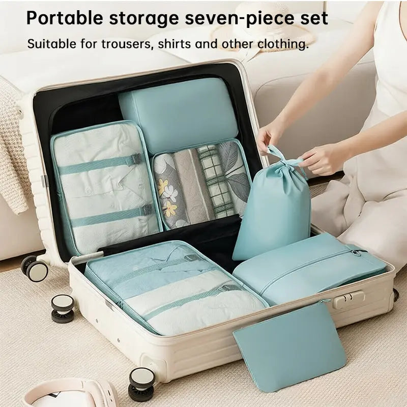 7PCS Packing Cubes for Suitcase – Travel Organizer & Storage Bag Set, Luggage Essentials eprolo