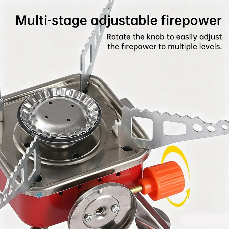 Ultra-Light Foldable Outdoor Gas Stove, Compact Backpacking Burner for Camping, Hiking, Fishing, Trekking & Picnic eprolo