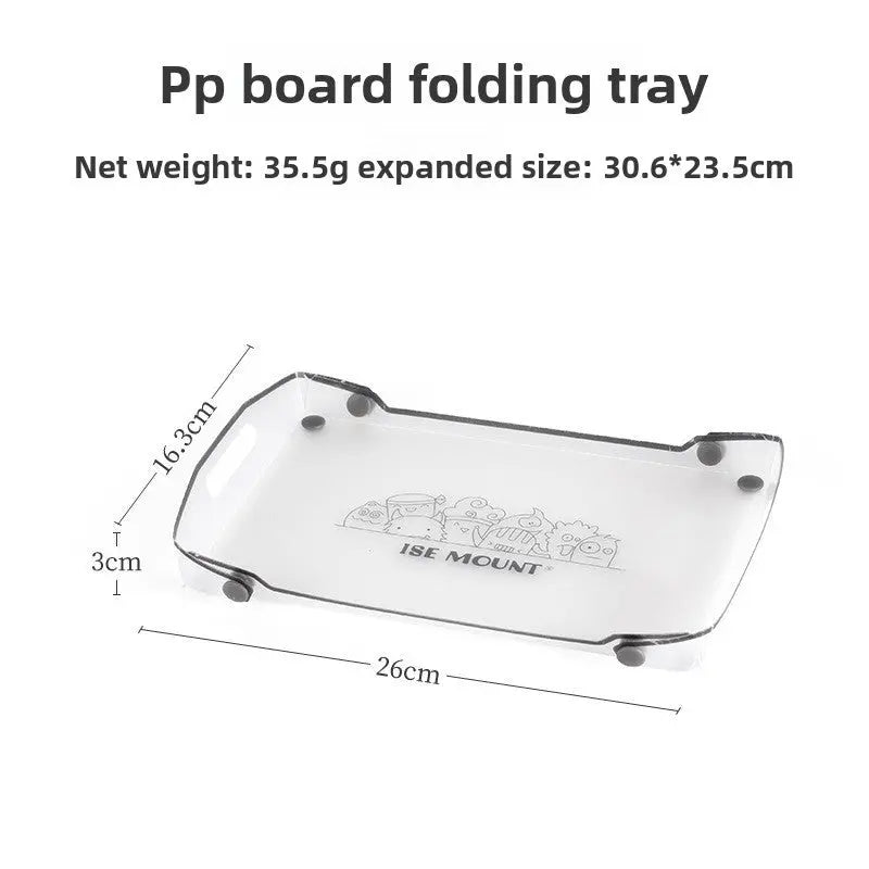 Folding Mini Table - Ultralight PP Camp Table & Tray (97g) Food-grade, Portable for Camping & Hiking Gear eprolo