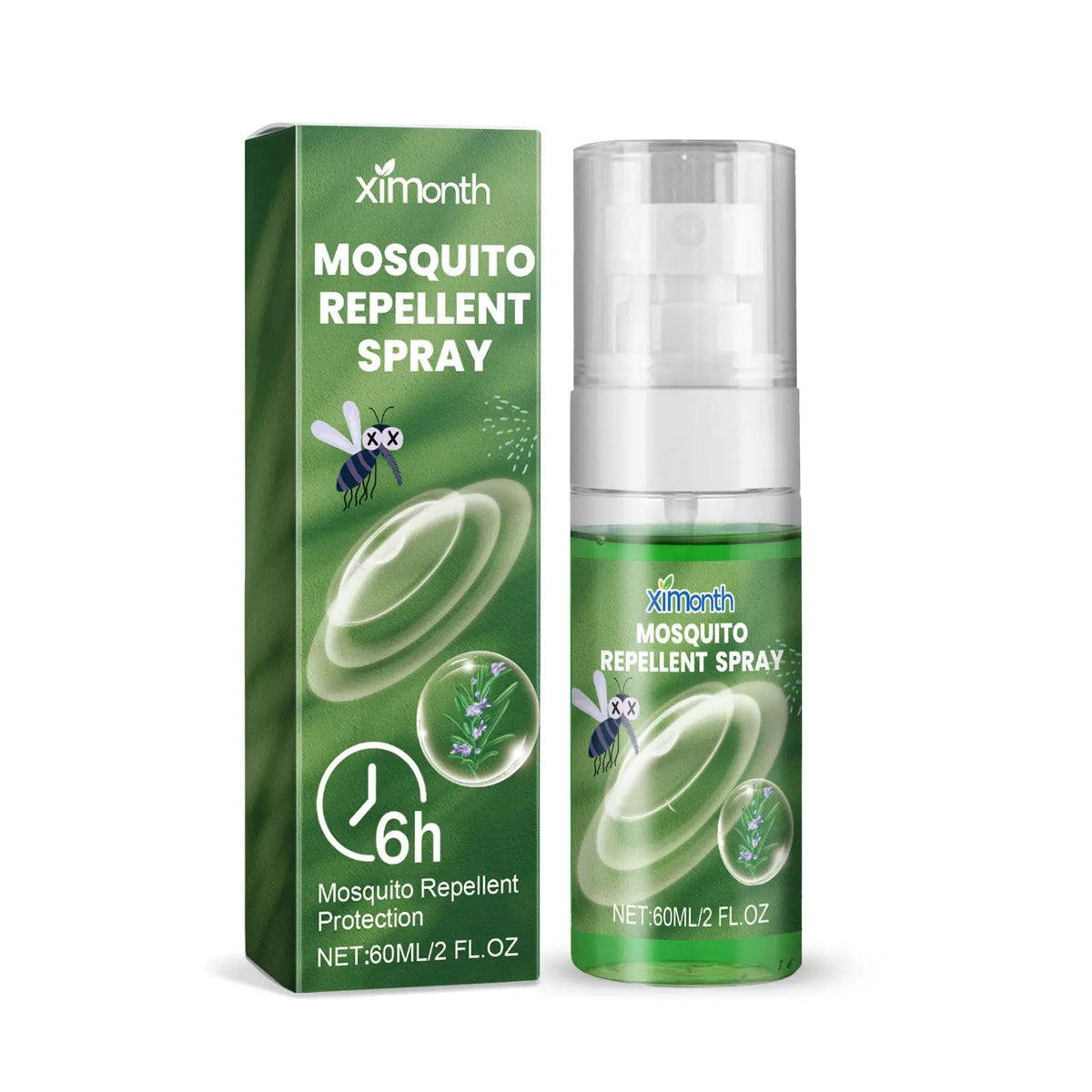 Ximonth Mosquito Repellent Spray for Home, Camping, Outdoor Activities - Portable Insect Bite Prevention and Mosquito Repellent Liquid eprolo