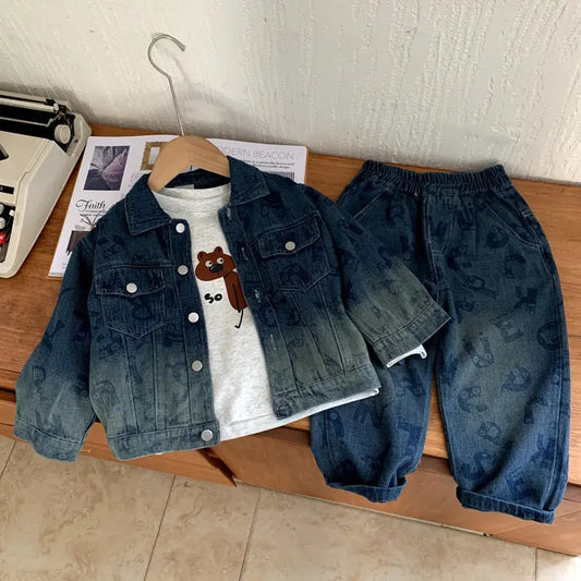 Cowboy two-piece set for boys in spring and autumn styles eprolo