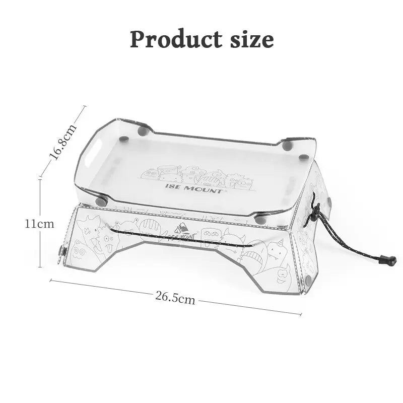 Folding Mini Table - Ultralight PP Camp Table & Tray (97g) Food-grade, Portable for Camping & Hiking Gear eprolo